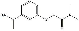 2-[3-(1-aminoethyl)phenoxy]-N,N-dimethylacetamide Structure