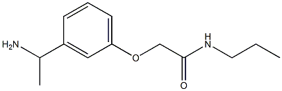 2-[3-(1-aminoethyl)phenoxy]-N-propylacetamide 구조식 이미지