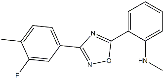 2-[3-(3-fluoro-4-methylphenyl)-1,2,4-oxadiazol-5-yl]-N-methylaniline Structure