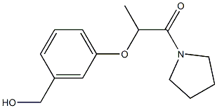 2-[3-(hydroxymethyl)phenoxy]-1-(pyrrolidin-1-yl)propan-1-one 구조식 이미지