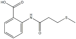 2-[3-(methylsulfanyl)propanamido]benzoic acid 구조식 이미지