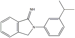 2-[3-(propan-2-yl)phenyl]-2,3-dihydro-1H-isoindol-1-imine Structure