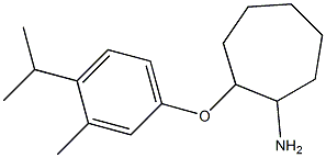 2-[3-methyl-4-(propan-2-yl)phenoxy]cycloheptan-1-amine 구조식 이미지