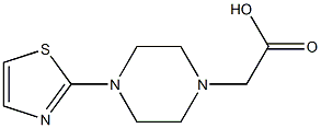 2-[4-(1,3-thiazol-2-yl)piperazin-1-yl]acetic acid 구조식 이미지
