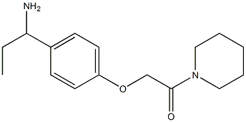 2-[4-(1-aminopropyl)phenoxy]-1-(piperidin-1-yl)ethan-1-one Structure