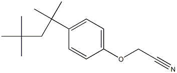 2-[4-(2,4,4-trimethylpentan-2-yl)phenoxy]acetonitrile Structure