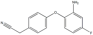 2-[4-(2-amino-4-fluorophenoxy)phenyl]acetonitrile 구조식 이미지