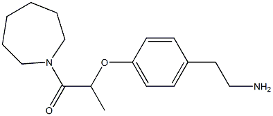 2-[4-(2-aminoethyl)phenoxy]-1-(azepan-1-yl)propan-1-one 구조식 이미지