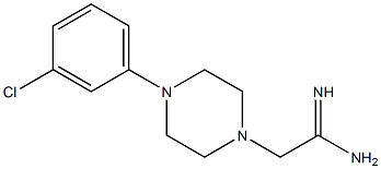 2-[4-(3-chlorophenyl)piperazin-1-yl]ethanimidamide Structure