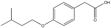 2-[4-(3-methylbutoxy)phenyl]acetic acid Structure