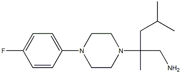 2-[4-(4-fluorophenyl)piperazin-1-yl]-2,4-dimethylpentan-1-amine 구조식 이미지