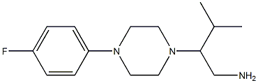 2-[4-(4-fluorophenyl)piperazin-1-yl]-3-methylbutan-1-amine 구조식 이미지