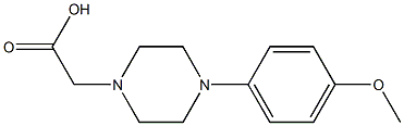 2-[4-(4-methoxyphenyl)piperazin-1-yl]acetic acid 구조식 이미지