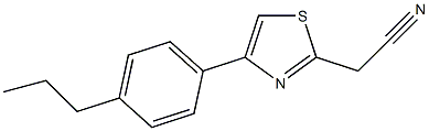 2-[4-(4-propylphenyl)-1,3-thiazol-2-yl]acetonitrile Structure