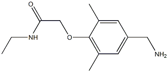 2-[4-(aminomethyl)-2,6-dimethylphenoxy]-N-ethylacetamide 구조식 이미지