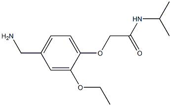 2-[4-(aminomethyl)-2-ethoxyphenoxy]-N-(propan-2-yl)acetamide 구조식 이미지