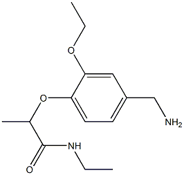 2-[4-(aminomethyl)-2-ethoxyphenoxy]-N-ethylpropanamide 구조식 이미지