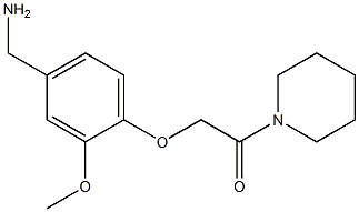 2-[4-(aminomethyl)-2-methoxyphenoxy]-1-(piperidin-1-yl)ethan-1-one Structure