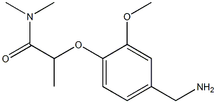 2-[4-(aminomethyl)-2-methoxyphenoxy]-N,N-dimethylpropanamide 구조식 이미지