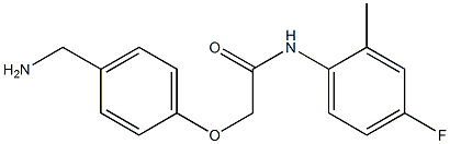 2-[4-(aminomethyl)phenoxy]-N-(4-fluoro-2-methylphenyl)acetamide 구조식 이미지