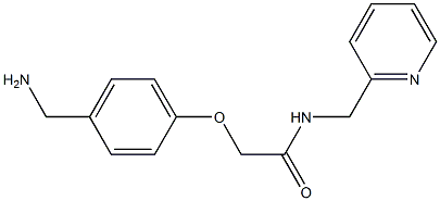 2-[4-(aminomethyl)phenoxy]-N-(pyridin-2-ylmethyl)acetamide 구조식 이미지