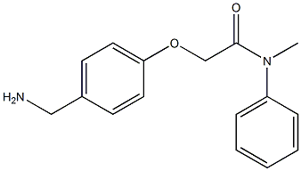 2-[4-(aminomethyl)phenoxy]-N-methyl-N-phenylacetamide 구조식 이미지