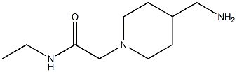 2-[4-(aminomethyl)piperidin-1-yl]-N-ethylacetamide 구조식 이미지