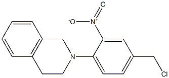 2-[4-(chloromethyl)-2-nitrophenyl]-1,2,3,4-tetrahydroisoquinoline Structure