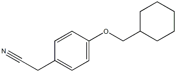 2-[4-(cyclohexylmethoxy)phenyl]acetonitrile Structure