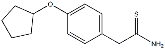 2-[4-(cyclopentyloxy)phenyl]ethanethioamide 구조식 이미지