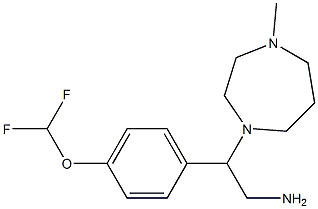 2-[4-(difluoromethoxy)phenyl]-2-(4-methyl-1,4-diazepan-1-yl)ethan-1-amine Structure