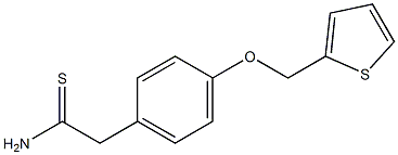 2-[4-(thien-2-ylmethoxy)phenyl]ethanethioamide 구조식 이미지