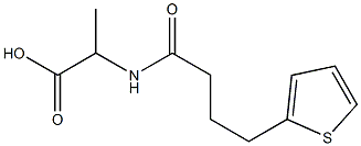 2-[4-(thiophen-2-yl)butanamido]propanoic acid 구조식 이미지