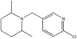 2-chloro-5-[(2,6-dimethylpiperidin-1-yl)methyl]pyridine 구조식 이미지