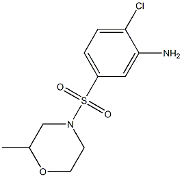 2-chloro-5-[(2-methylmorpholine-4-)sulfonyl]aniline 구조식 이미지