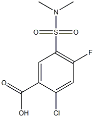2-chloro-5-[(dimethylamino)sulfonyl]-4-fluorobenzoic acid Structure