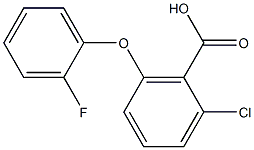 2-chloro-6-(2-fluorophenoxy)benzoic acid Structure