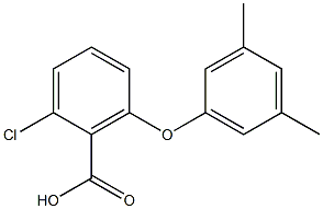 2-chloro-6-(3,5-dimethylphenoxy)benzoic acid 구조식 이미지