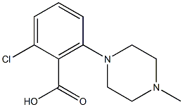 2-chloro-6-(4-methylpiperazin-1-yl)benzoic acid 구조식 이미지