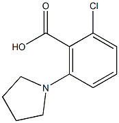 2-chloro-6-(pyrrolidin-1-yl)benzoic acid 구조식 이미지