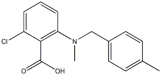 2-chloro-6-{methyl[(4-methylphenyl)methyl]amino}benzoic acid 구조식 이미지