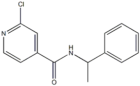 2-chloro-N-(1-phenylethyl)pyridine-4-carboxamide 구조식 이미지