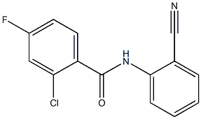 2-chloro-N-(2-cyanophenyl)-4-fluorobenzamide 구조식 이미지