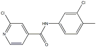 2-chloro-N-(3-chloro-4-methylphenyl)pyridine-4-carboxamide Structure