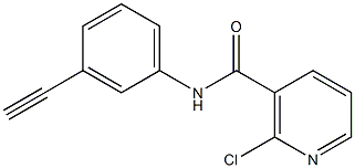 2-chloro-N-(3-ethynylphenyl)nicotinamide 구조식 이미지