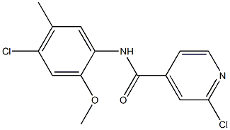 2-chloro-N-(4-chloro-2-methoxy-5-methylphenyl)pyridine-4-carboxamide Structure