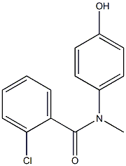 2-chloro-N-(4-hydroxyphenyl)-N-methylbenzamide 구조식 이미지