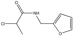 2-chloro-N-(furan-2-ylmethyl)propanamide 구조식 이미지