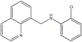 2-chloro-N-(quinolin-8-ylmethyl)aniline Structure