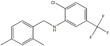 2-chloro-N-[(2,4-dimethylphenyl)methyl]-5-(trifluoromethyl)aniline Structure
